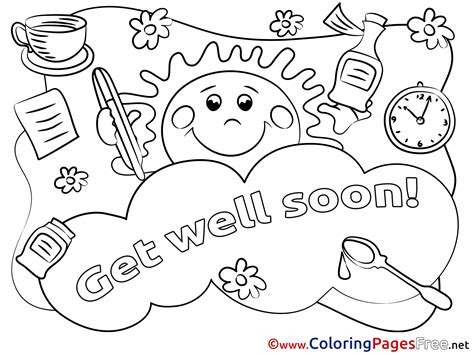 Get Well Wishes Coloring Pages