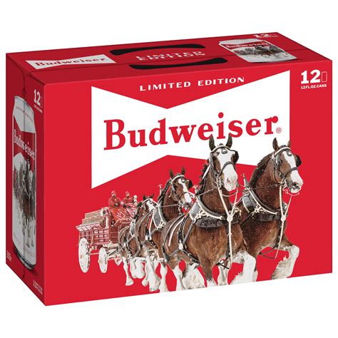 Budweiser Lager Beer Cans, 12 pack - Shop Beer at H-E-B