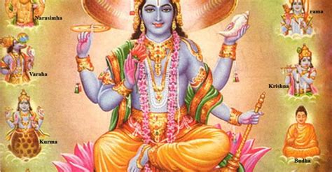 Lord Vishnu With The Ten Avatars Hindu Gods Vishnu Lord Vishnu Images Images