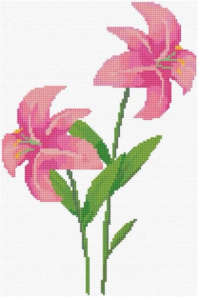 Lilies Cross Stitch Designs