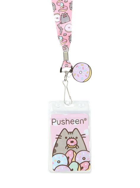 Pusheen Donut Lanyard Satisfy Your Donut Craving With Pusheen This