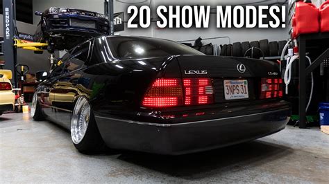 VIP LS400 Build Part 7 Installing CRAZY Chasing LED JDM Tail Lights