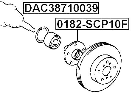 0182 SCP10F Febest FRONT WHEEL HUB 43502 0D010 43502 52010 EBay