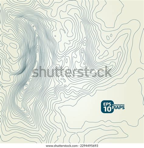 Stylized Height Topographic Contour Lines Contours Stock Vector Royalty Free 2294495693