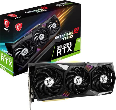 Msi Tarjeta De Video Nvidia Geforce Rtx 3080 Gaming Z Trio 12g Lhr