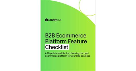 A Point Checklist For Choosing The Right B B Ecommerce Platform Free