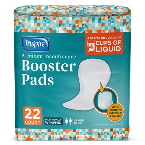Inspire Ultra Absorbency Incontinence Booster Pads | Absorbs Over 4