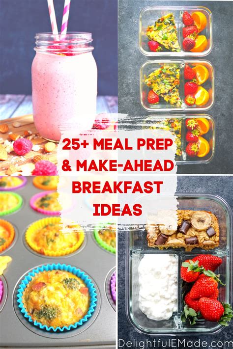 Breakfast Meal Prep Healthy And Easy Grab And Go Breakfast Ideas