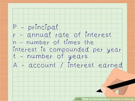 Ways To Calculate Bank Interest On Savings Wikihow