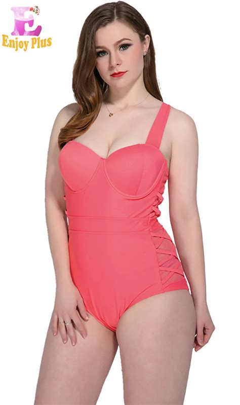 Xxl 3xl 4xl 5xl Plus Size Chest 95 124cm New Summer One Piece Swimsuit