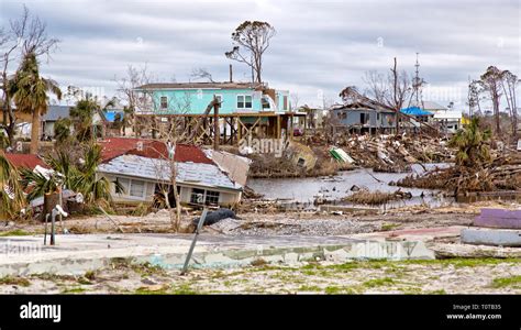 Hurricane 'Michael' 2018 destruction, near Mexico Beach, Florida ...