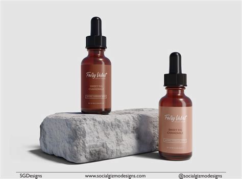 Nude Dropper Label Template Modern Label Set Design 2 Oz Etsy