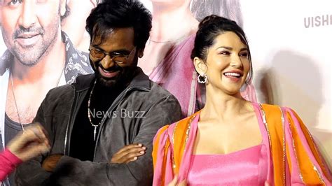 Sunny Leone Making Fun With Manchu Vishnu At Ginna Movie Teaser Launch