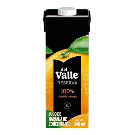 Jugo Del Valle De Naranja 100 Jugo 946 Ml Walmart