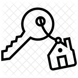 House Key Icon - Download in Line Style