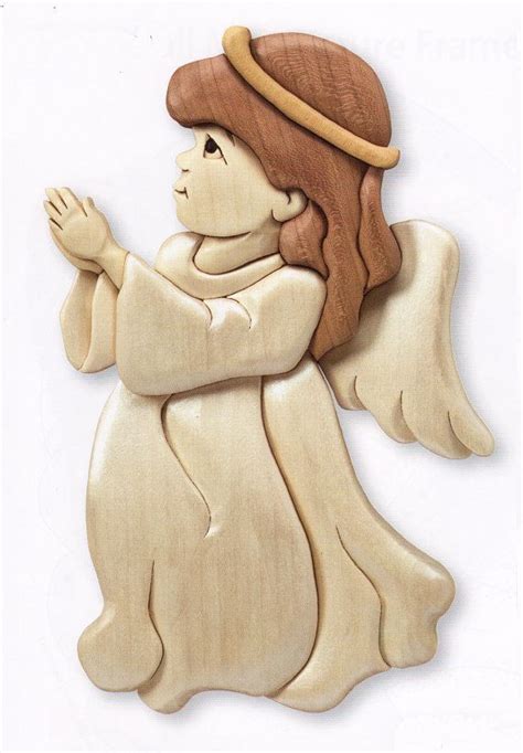 Intarsia Little Girl Angel Intarsia Woodworking Scroll Saw