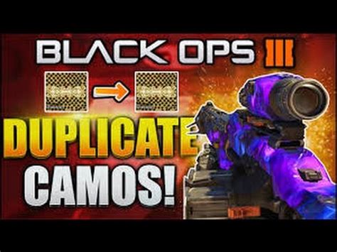 HOW TO COPY ANY CAMO GLITCH Black Ops 3 DUPLICATE COPY CAMO GLITCH