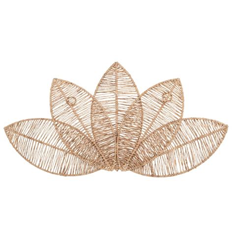 D Co Murale Feuilles En Jute X Soledad Maisons Du Monde