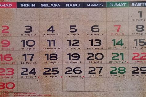 1 Rabiul Awal 2023 Jatuh Tanggal Berapa Pada Kalender Hijriah Ini