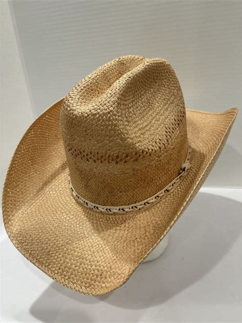 Resistol Hat Western Cowboy Straw 7 14 Self Conforming Usa Xxx Beaver Ebay