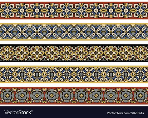 Seamless decorative borders Royalty Free Vector Image