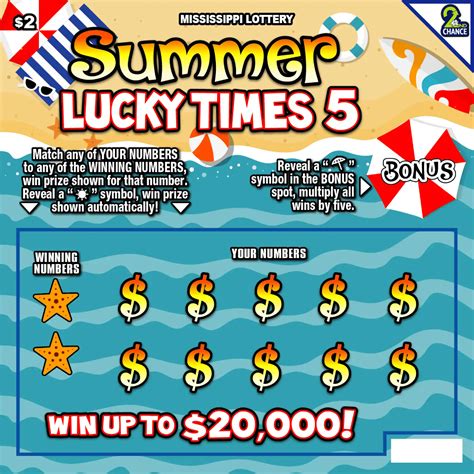 Ms Scratch Off Summer Lucky Times Lottoedge