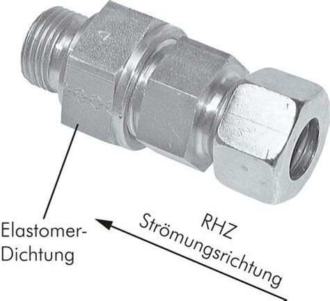 Hydraulik R Ckschlagventil L M X G Stahl Verzinkt