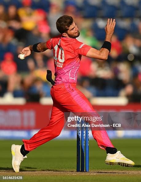 Shaheen Shah Afridi Of Welsh Fire Men In Bowling Action During The