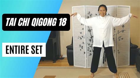 Tai Chi Qigong 18 Form In Mirror Image With Verbal Cues 太极气功十八式 Youtube