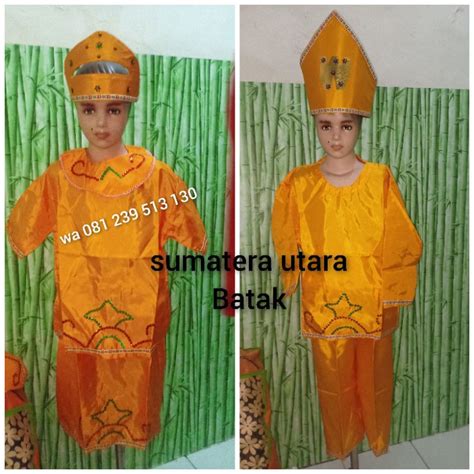 Jual Baju Adat Sumatera Utara Baju Adat Batak Anak Shopee Indonesia