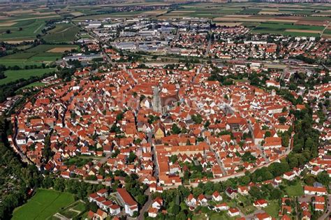 Luftaufnahme N Rdlingen Bersicht Ber Den Altstadtbereich Von