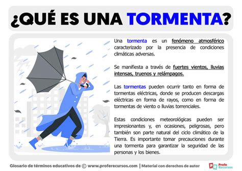 Qué es una Tormenta Definición de Tormenta