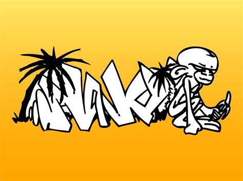 Monkey Graffiti Piece Vector Art & Graphics | freevector.com