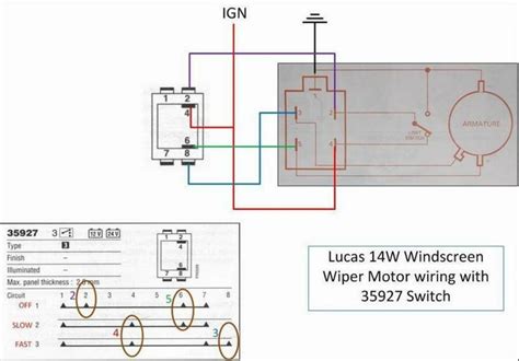 Lucas Wiper Motor Switch Wiring Diagram