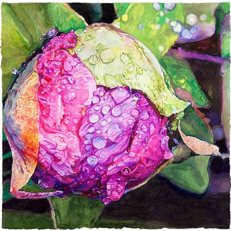 Beautiful Watercolor Painting of Peony