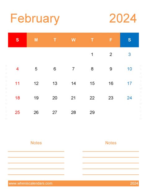 February Planner 2024 Printable Monthly Calendar