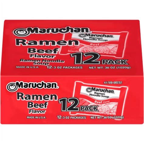 Maruchan® Beef Flavored Ramen Noodle Soup, 12 ct / 3 oz - Kroger