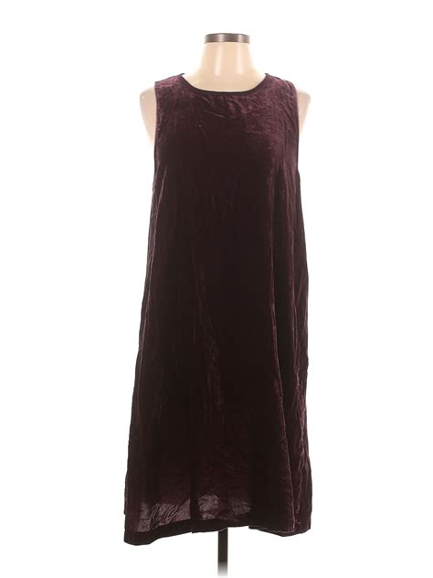 Gap Solid Burgundy Casual Dress Size L Tall 84 Off Thredup