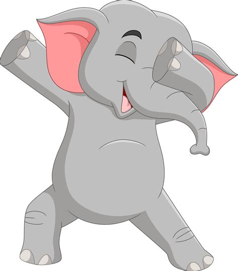 Cartoon funny elephant dabbing dance 7098132 Vector Art at Vecteezy