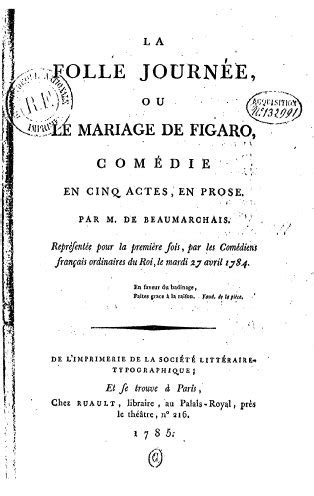 The Marriage Of Figaro Play