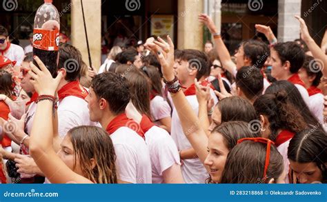 Long Live San Fermin Gora San Fermin Editorial Stock Photo Image Of