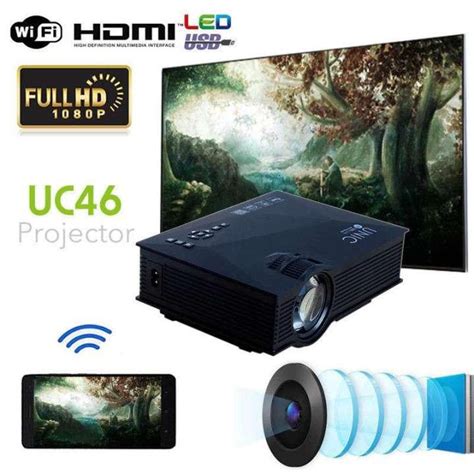 Unic Uc Mini Wifi Projector Lumens Media Player Ir Usb Sd Hdmi