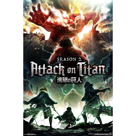 Attack On Titan - Season 2 Teaser Poster Print (22 x 34) - Walmart.com ...