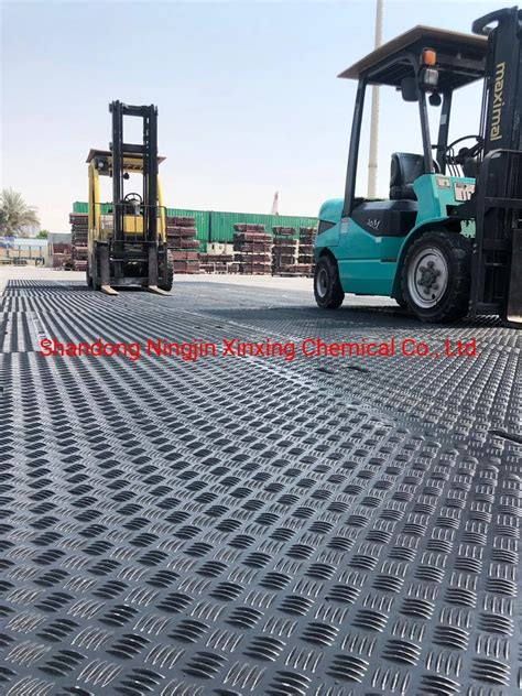 Temporary Hdpe Road Mat Ground Protection Mats For Truck Forklift