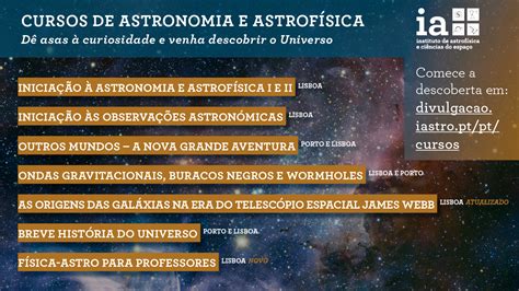 Cursos Em Astronomia E Astrof Sica Do Instituto De Astrof Sica E