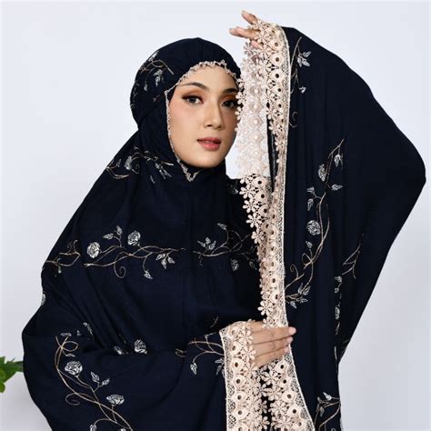 Jual Mukena Dewasa Gracella Jumbo Renda Mewah Rayon Premium Full Bordir