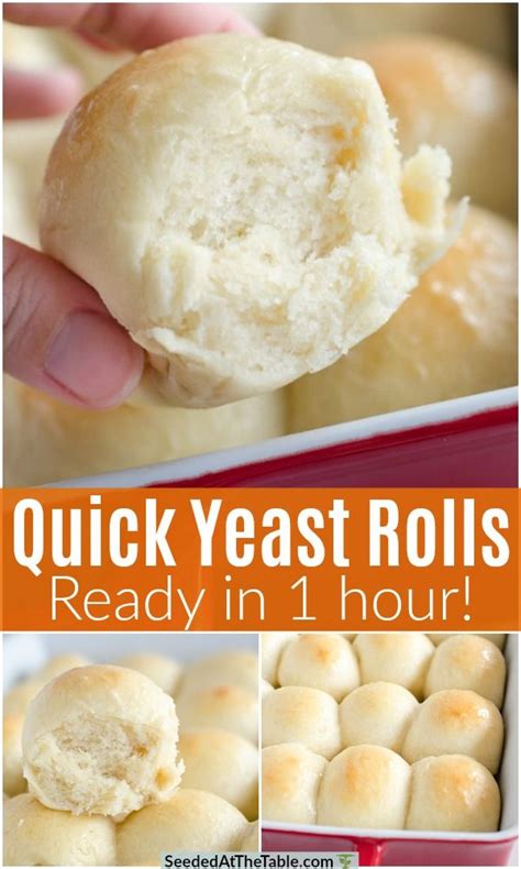 With This Quick Yeast Rolls Recipe You Can Have Homemade Rolls Ready In One Hour These Easy