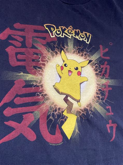 Vintage Pokemon T Shirt Pikachu Anime Tee Pikach Gem