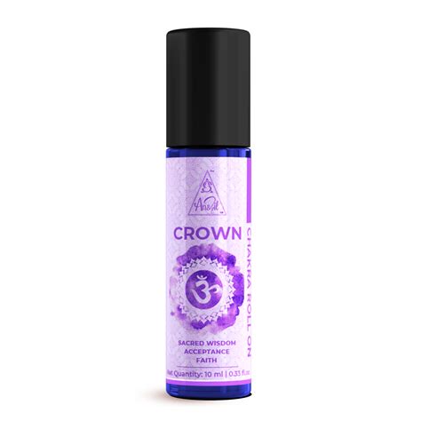 Crown Chakra Essential Oil Roll On With Crystals