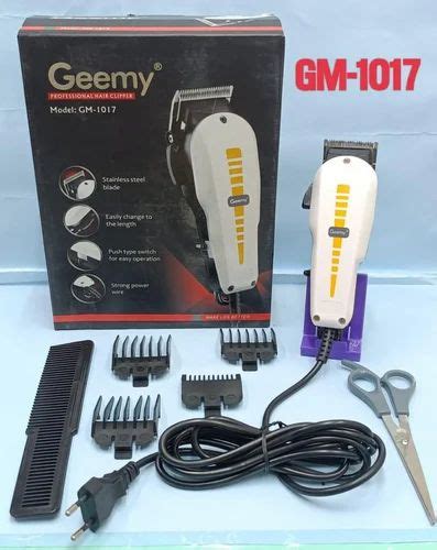 Spray Cleaner White Geemy Gm Beard Trimmer V At Rs Box In